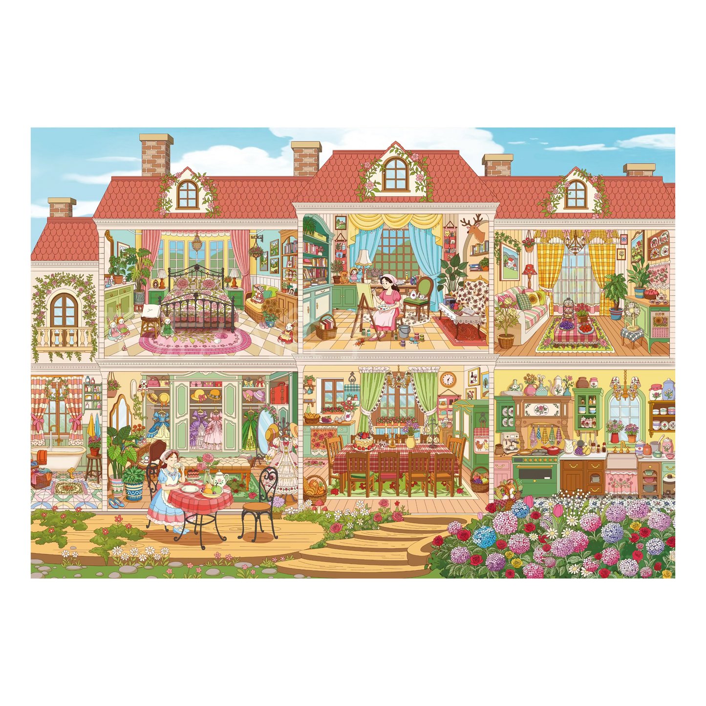 Große Größe | Szenenzeit 20.0 Serie, Aufkleber Szene, 3D Miniatur Aufkleber, Stressabbau DIY Aufkleber, Szenen Gestaltungsaufkleber, DIY Aufkleber