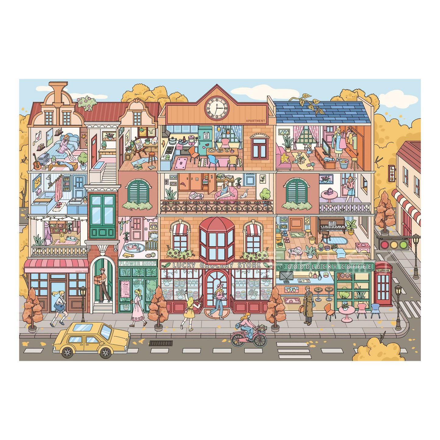 Große Größe | Szenenzeit 20.0 Serie, Aufkleber Szene, 3D Miniatur Aufkleber, Stressabbau DIY Aufkleber, Szenen Gestaltungsaufkleber, DIY Aufkleber