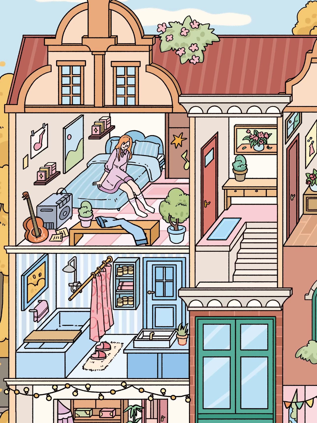 Große Größe | Szenenzeit 20.0 Serie, Aufkleber Szene, 3D Miniatur Aufkleber, Stressabbau DIY Aufkleber, Szenen Gestaltungsaufkleber, DIY Aufkleber