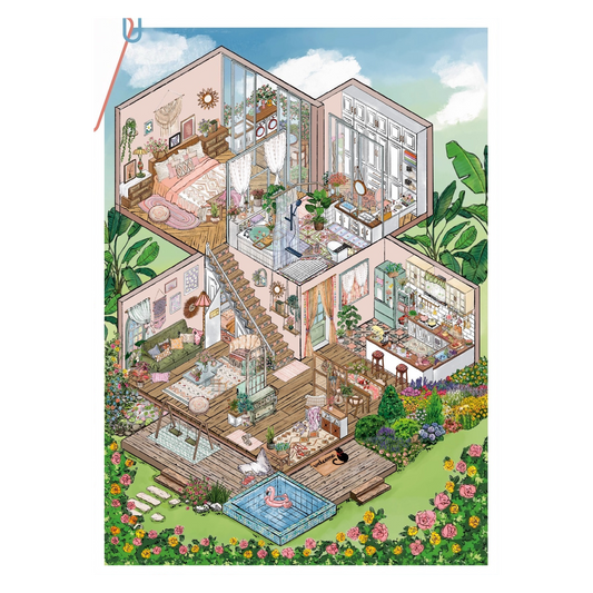 Boho i Desery | Scene Garden Seria 9.0 | Naklejki Sceniczne, 3D Naklejki Miniaturowe Sceny, Naklejki DIY Przeciwlękowe, Naklejki Do Tworzenia Sceny, Naklejki DIY