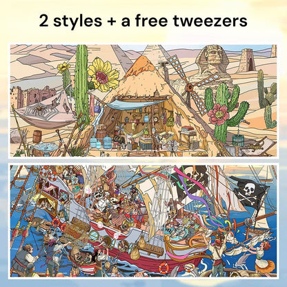 Carnival Pirate Ship | Scene Magic 15.0 Series | Sticker Scene, 3D Miniature Scene Stickers, stress-relief DIY stickers, Scene-setting Stickers