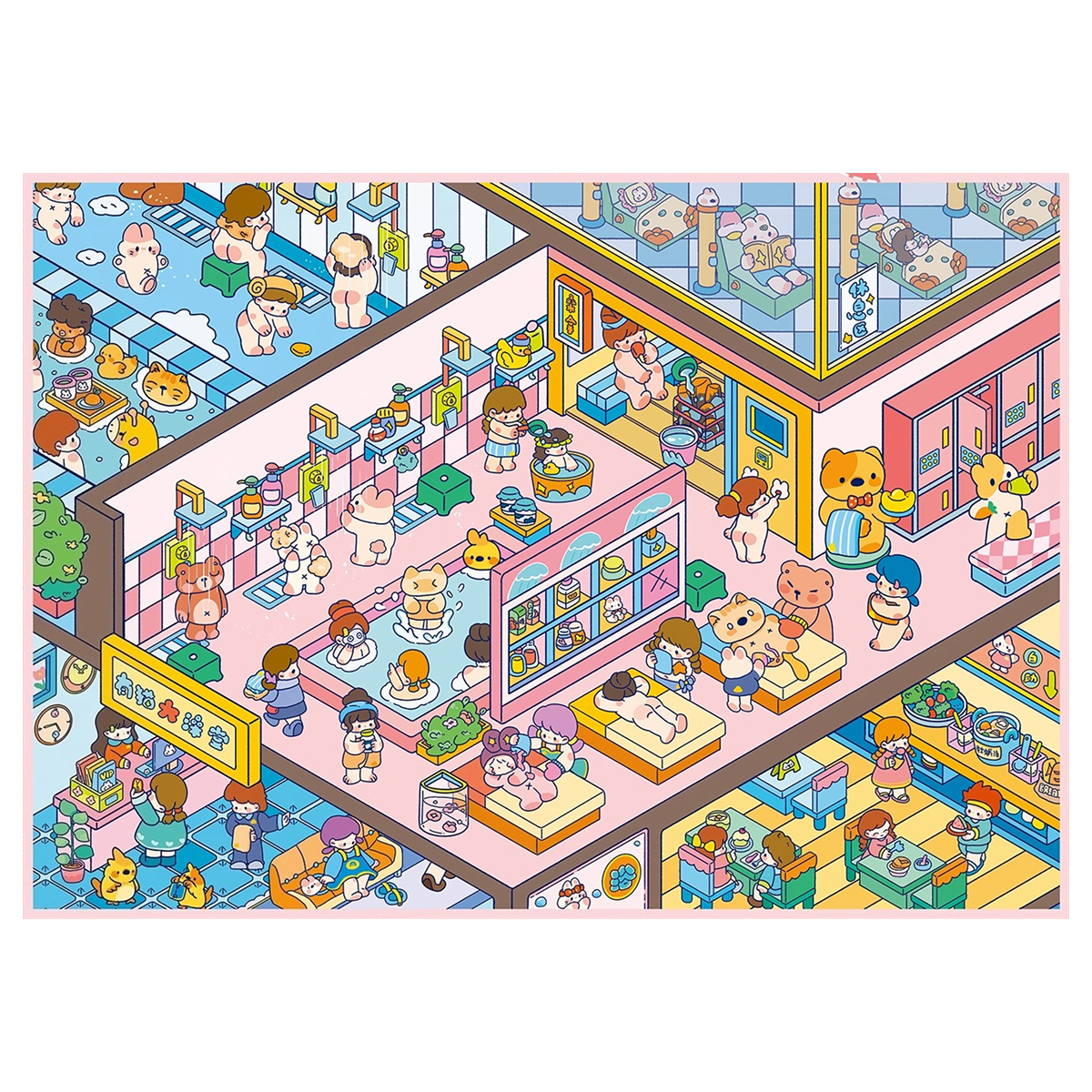 Thème Chat, Série de Scènes de Poche 13.0 | Autocollants de Scène, Autocollants de Scène Miniatures 3D, Autocollants DIY pour Soulager le Stress, Autocollants pour Créer une Scène, Autocollants DIY