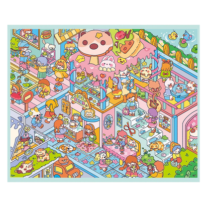 Thème Chat, Série de Scènes de Poche 13.0 | Autocollants de Scène, Autocollants de Scène Miniatures 3D, Autocollants DIY pour Soulager le Stress, Autocollants pour Créer une Scène, Autocollants DIY