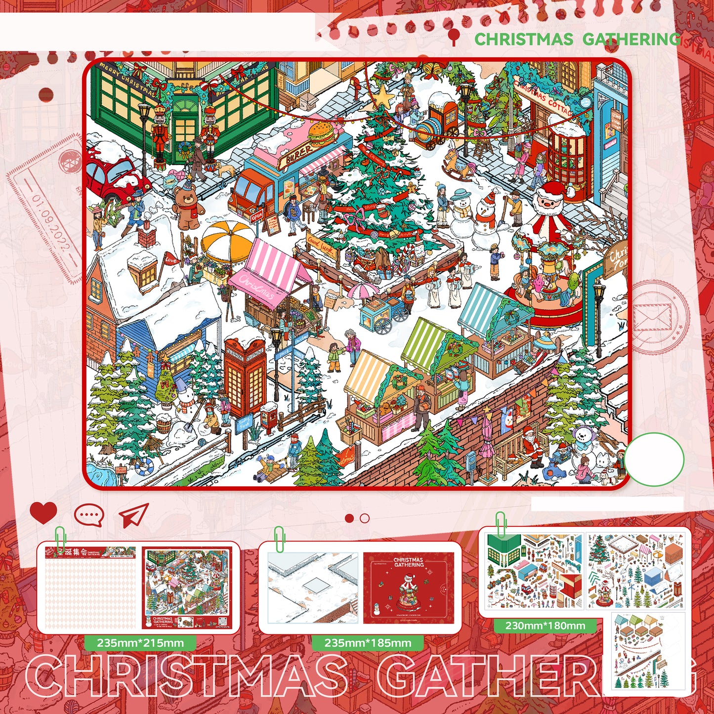 Thème urbain | Grande taille | Série Pocket Scene 20.0 | Sticker décoratif, stickers de scène miniature 3D, stickers DIY anti-stress, stickers de mise en scène, stickers DIY