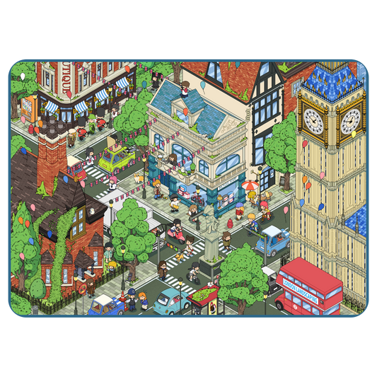 Motyw miasta | Duży rozmiar | Seria Pocket Scene 20.0 | Naklejka Scena, Naklejki 3D Miniatury Sceny, Naklejki DIY ulatniające stres, Naklejki do układania scen, Naklejki DIY