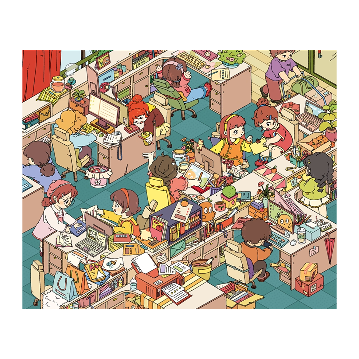 City Life | Big Size | Pocket Scene Series 8.0 | Sticker Scene, 3D Miniature Scene Stickers, Stress-Relief DIY Stickers, Scene-Setting Stickers, DIY Stickers