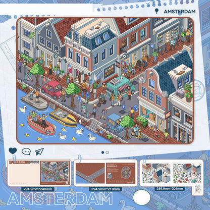 Thème urbain | Grande taille | Série Pocket Scene 20.0 | Sticker décoratif, stickers de scène miniature 3D, stickers DIY anti-stress, stickers de mise en scène, stickers DIY