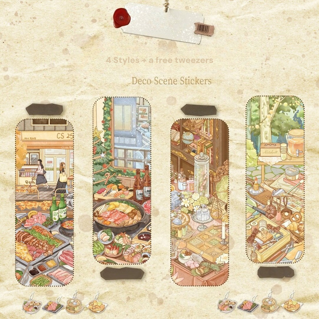 Scene Stickers Type Miniature Scene Sticker - YYBB ART SHOP