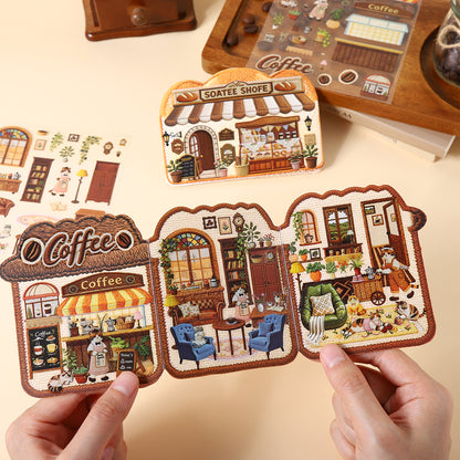 Embroidery Theme Vol. 2 | Scene Garden 25.0 Series | Sticker Scene, 3D Miniature Scene Stickers, Stress-Relief DIY Stickers, Scene-Setting Stickers, DIY Stickers