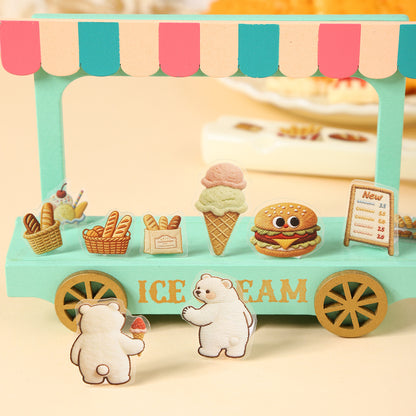 Embroidery Theme Vol. 2 | Scene Garden 25.0 Series | Sticker Scene, 3D Miniature Scene Stickers, Stress-Relief DIY Stickers, Scene-Setting Stickers, DIY Stickers