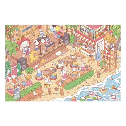 Duży Rozmiar | Motyw Bajkowy | Motyw Królików | Świat Scen 16.0 Seria | DIY Scena Naklejek, 3D Miniatury Scen, Naklejki DIY do Relaksu, Naklejki Ustawiające Scenę, Naklejki DIY