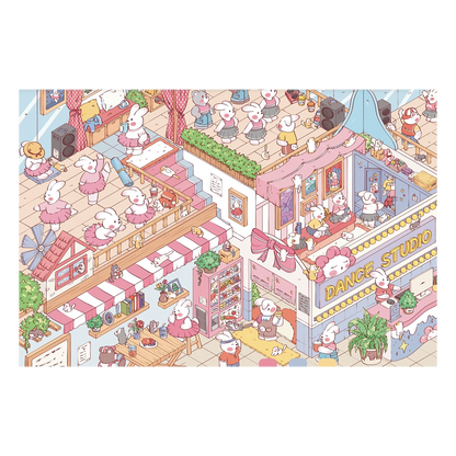 Duży Rozmiar | Motyw Bajkowy | Motyw Królików | Świat Scen 16.0 Seria | DIY Scena Naklejek, 3D Miniatury Scen, Naklejki DIY do Relaksu, Naklejki Ustawiające Scenę, Naklejki DIY