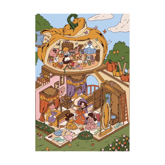 Masal Teması | Cep Sahnesi Serisi 1.0 | Sticker Sahnesi, 3D Minyatür Sahne Yapıştırmaları, Stres Giderici DIY Yapıştırmaları, Sahne Ayar Yapıştırmaları