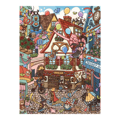 Ville des Contes de Fées | Série Pocket Scene 18.0 | Scène en Autocollants, Autocollants 3D de Scènes Miniatures, Autocollants DIY Anti-Stress, Autocollants pour Mise en Scène, Autocollants DIY