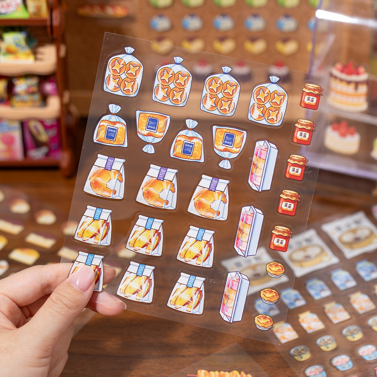 Thème de stockage alimentaire | Livre de scène Série 4.0 | Livre d'autocollants, Scène d'autocollants, Autocollants de scène miniature 3D, Autocollants DIY anti-stress, Autocollants de mise en scène