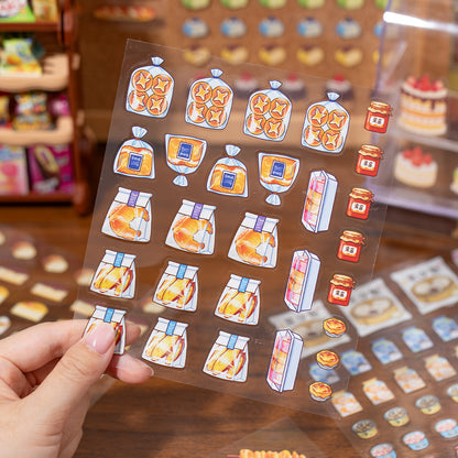 Thème de stockage alimentaire | Livre de scène Série 4.0 | Livre d'autocollants, Scène d'autocollants, Autocollants de scène miniature 3D, Autocollants DIY anti-stress, Autocollants de mise en scène