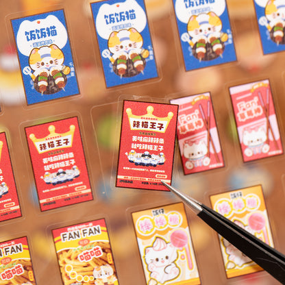 Thème de stockage alimentaire | Livre de scène Série 4.0 | Livre d'autocollants, Scène d'autocollants, Autocollants de scène miniature 3D, Autocollants DIY anti-stress, Autocollants de mise en scène