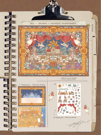 Sonho Difuso | Tamanho Grande | Série Jardim de Cena 23.0 | Etiquetas de Cena, Etiquetas em Miniatura 3D, Etiquetas DIY para Alívio do Estresse, Etiquetas de Configuração de Cena, Etiquetas DIY