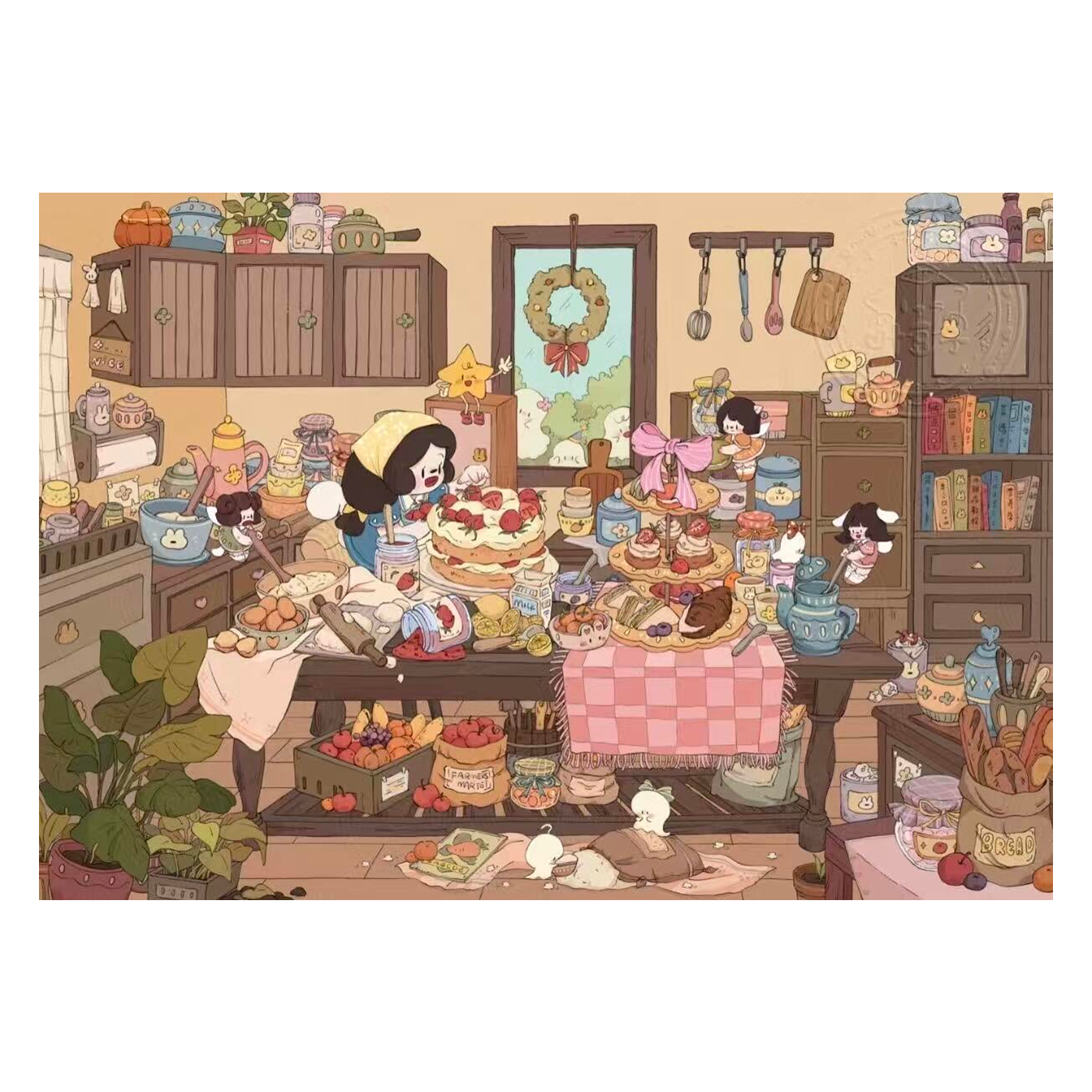 Sonho Difuso | Tamanho Grande | Série Jardim de Cena 23.0 | Etiquetas de Cena, Etiquetas em Miniatura 3D, Etiquetas DIY para Alívio do Estresse, Etiquetas de Configuração de Cena, Etiquetas DIY