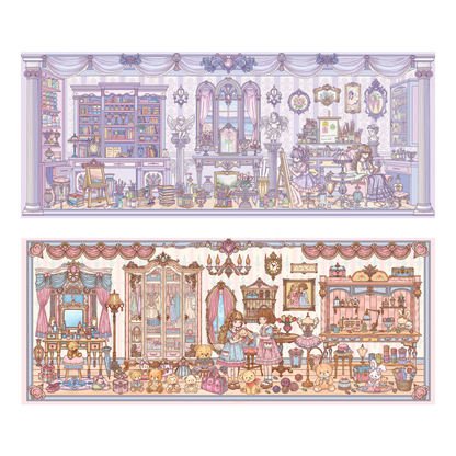 Thème Fille | Grande Taille | Série Monde des Scènes 14.0 | Autocollants de Scène DIY, Autocollants de Scène Miniature 3D, Autocollants DIY Anti-Stress, Autocollants de Mise en Scène, Autocollants DIY