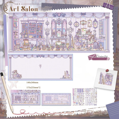 Thème Fille | Grande Taille | Série Monde des Scènes 14.0 | Autocollants de Scène DIY, Autocollants de Scène Miniature 3D, Autocollants DIY Anti-Stress, Autocollants de Mise en Scène, Autocollants DIY