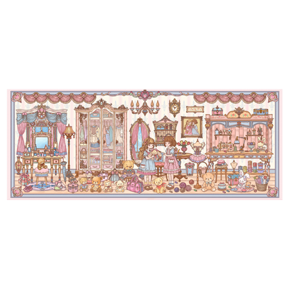 Thème Fille | Grande Taille | Série Monde des Scènes 14.0 | Autocollants de Scène DIY, Autocollants de Scène Miniature 3D, Autocollants DIY Anti-Stress, Autocollants de Mise en Scène, Autocollants DIY