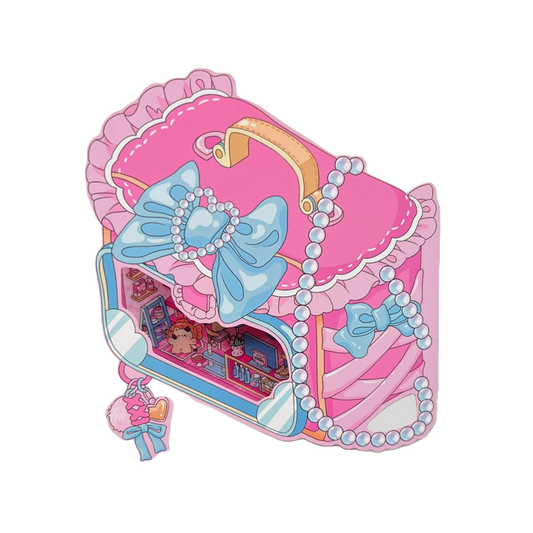 Kız Teması | Sahne Dünyası 8.0 Serisi | DIY Yapışkan Sahne, 3D Minyatür Sahne Yapışkanları, Stres Giderici DIY Yapışkanları, Sahne Kurma Yapışkanları