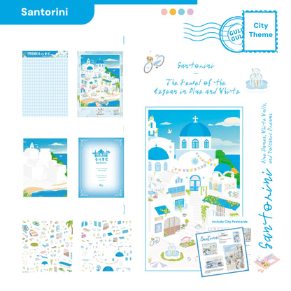 City Theme | Pocket Scene Series 16.0 | Sticker Scene, 3D Miniature Scene Stickers, Stress-Relief DIY Stickers, Scene-Setting Stickers, DIY Stickers