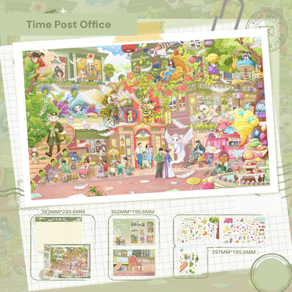 City Theme | Pocket Scene Series 16.0 | Sticker Scene, 3D Miniature Scene Stickers, Stress-Relief DIY Stickers, Scene-Setting Stickers, DIY Stickers