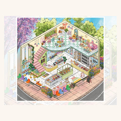 Larmes de Diamant | Série Pocket Scene 17.0 | Scène d'Autocollants, Autocollants de Scène Miniature 3D, Autocollants DIY Antistress, Autocollants de Mise en Scène, Autocollants DIY