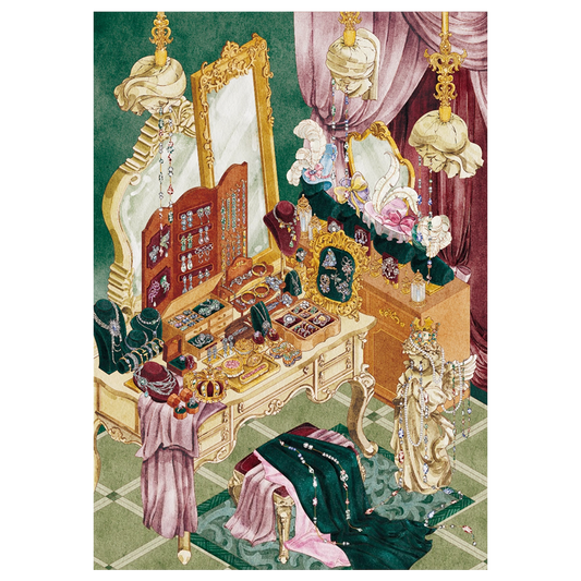 Diamentowe łzy | Kieszonkowa scena seria 17.0 | Sceny naklejek, Naklejki scen 3D miniatur, Naklejki do samodzielnego montażu łagodzące stres, Naklejki układające scenę, Naklejki DIY