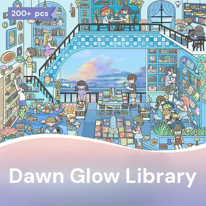 Café du Coucher de Soleil | Série Scene Time 17.0, Scène autocollante, Autocollants de scène miniature 3D, Autocollants DIY anti-stress, Autocollants de mise en scène, Autocollants DIY