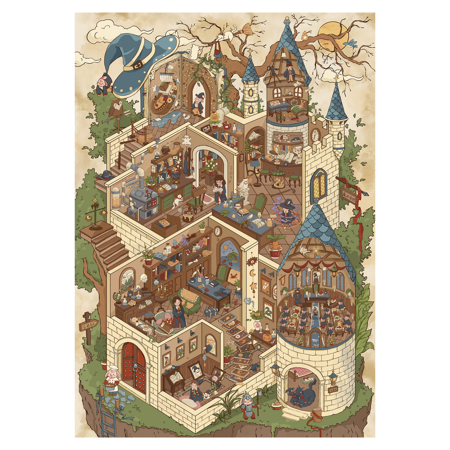 Série Détective | Série Pocket Scene 19.0 | Scène en Autocollants, Autocollants de Scène Miniature 3D, Autocollants DIY Anti-Stress, Autocollants de Mise en Scène, Autocollants DIY