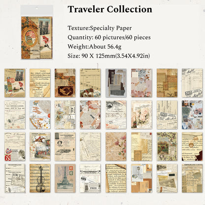 The Art Collector Series Junk Journal Material Paper, Journal Pages Paper, Vintage Scrapbooking Paper,Collage Paper