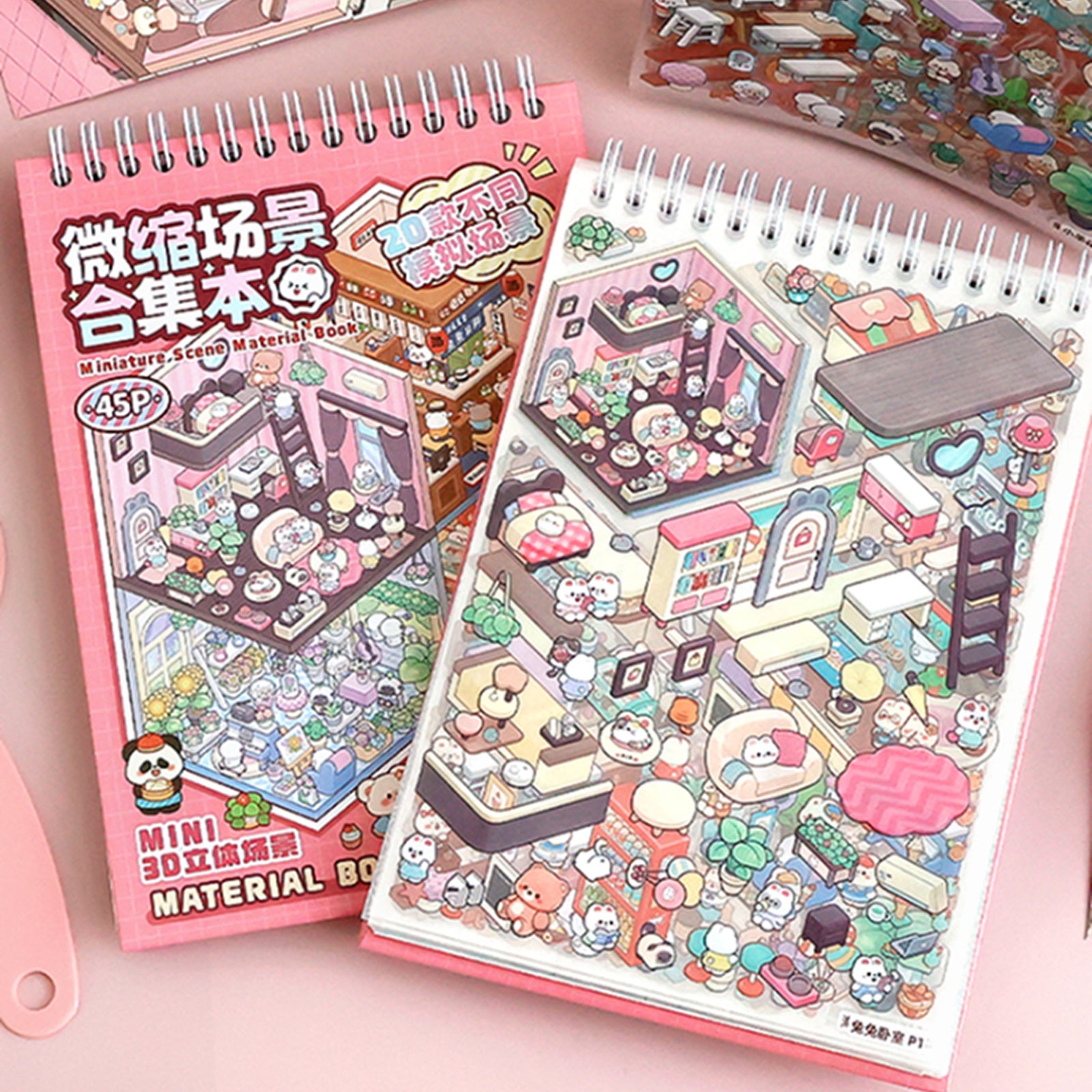 Sticker Scences Sticker Scene Book | Landscape Collection 1.0 Series | Sticker Book, S ...