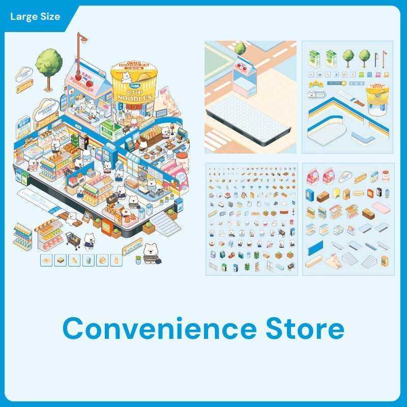 Store Theme | Scene Joy Series 2.0 | Sticker Scene, 3D Miniature Scene Stickers, stress - relief DIY stickers, Scene - setting Stickers - YYBB ART