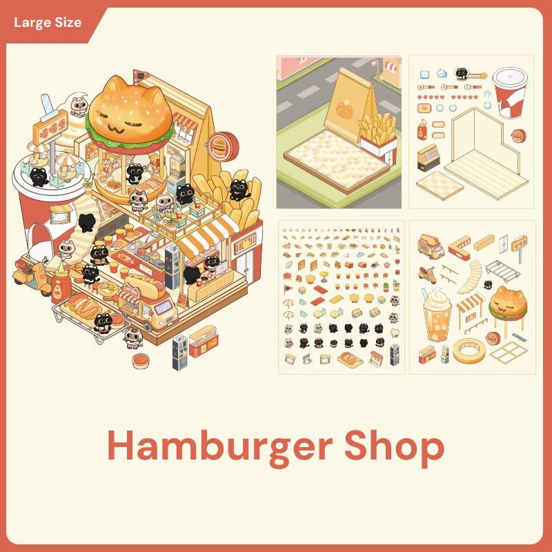 Store Theme | Scene Joy Series 2.0 | Sticker Scene, 3D Miniature Scene Stickers, stress - relief DIY stickers, Scene - setting Stickers - YYBB ART
