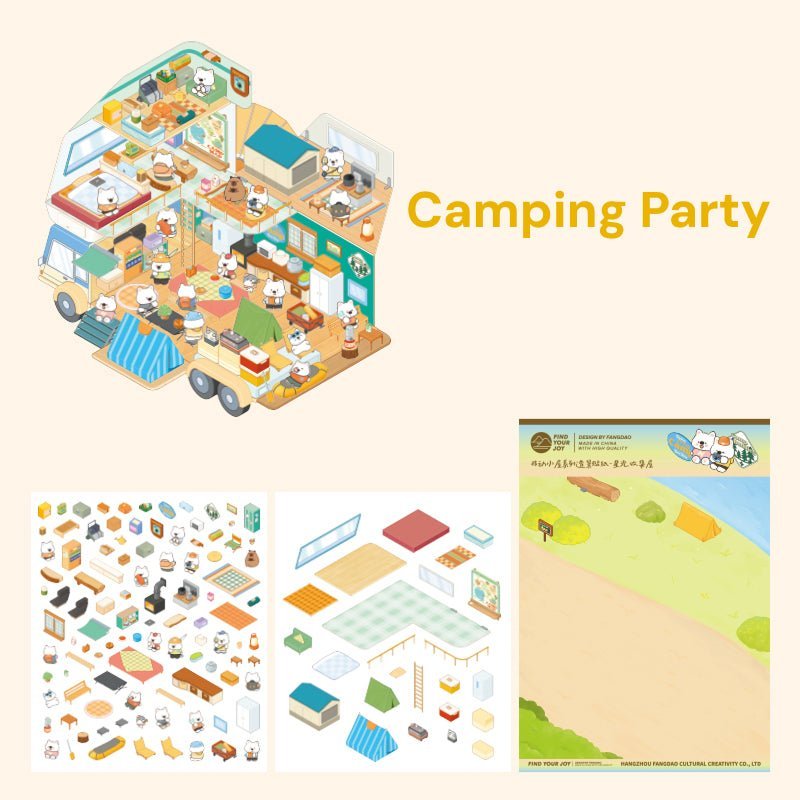 RV Theme | Scene Joy Series 6.0 | Sticker Scene, 3D Miniature Scene Stickers, Stress - Relief DIY Stickers, Scene - Setting Stickers - YYBB ART