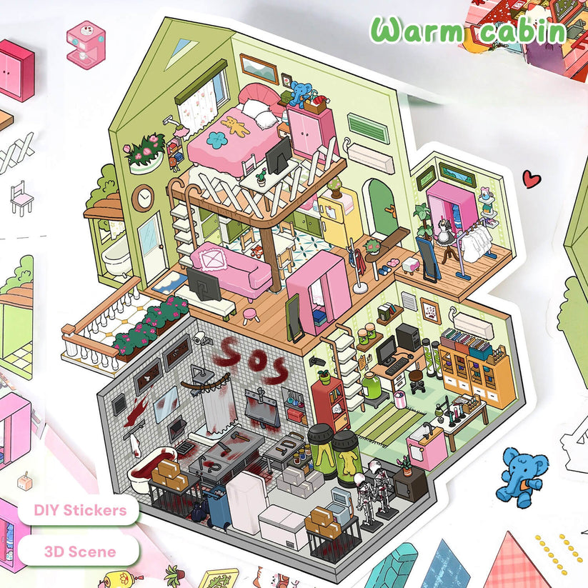 Sticker Scene Svg Big Size | Scene Art 18.0 Series | Sticker Scene, 3D Miniature Scene ...