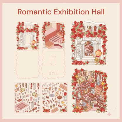 Björn Tema | Scene Joy Serie 7.0 | Sticker Scen, 3D Miniatyrscen Stickers, Stressavlastande DIY Stickers, Scenuppställnings Stickers, DIY Sticker