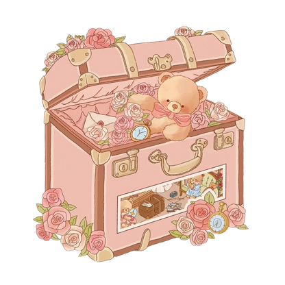 Björn Tema | Scene Joy Serie 7.0 | Sticker Scen, 3D Miniatyrscen Stickers, Stressavlastande DIY Stickers, Scenuppställnings Stickers, DIY Sticker