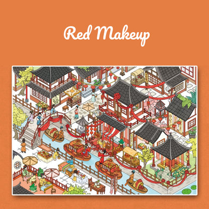 ウェディングテーマ | ビッグサイズ | Scene Time 14.0シリーズ、ステッカーシーン、3Dミニチュアシーンステッカー、ストレス解消DIYステッカー、シーン設定ステッカー、DIYステッカー