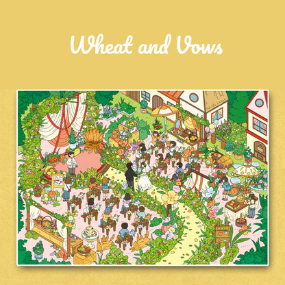 ウェディングテーマ | ビッグサイズ | Scene Time 14.0シリーズ、ステッカーシーン、3Dミニチュアシーンステッカー、ストレス解消DIYステッカー、シーン設定ステッカー、DIYステッカー