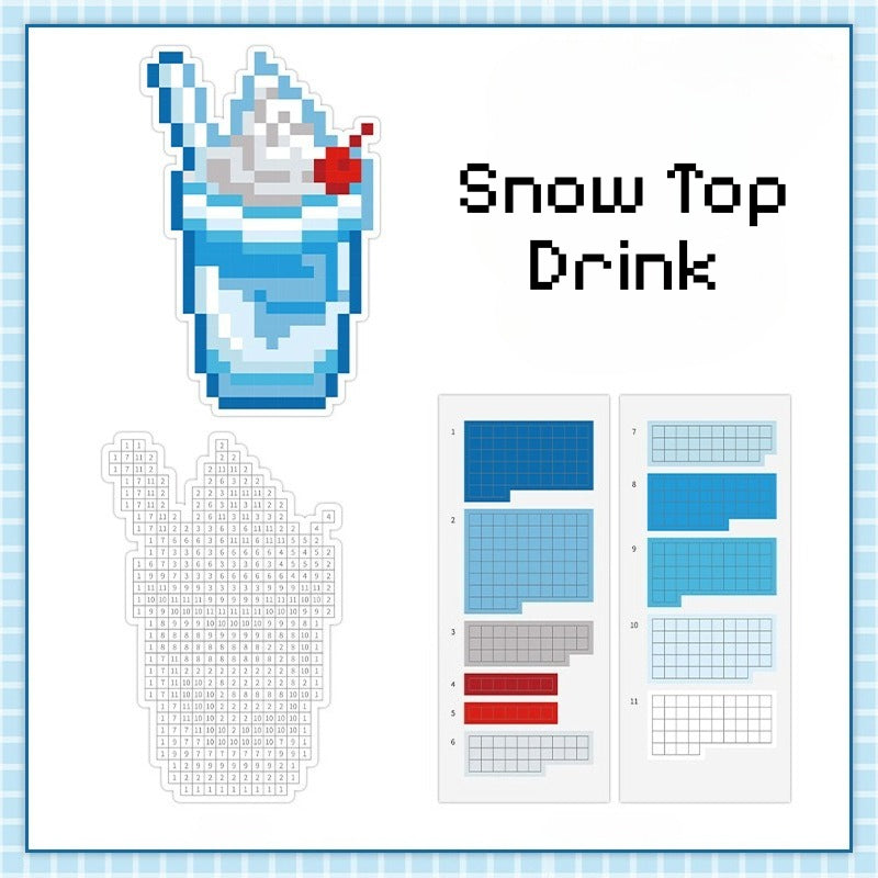 Sticker by Number Series 1.0, Pixel Art Sticker, Sticker Puzzle, DIY Sticker, Sticker by Number, Pixel Stickers