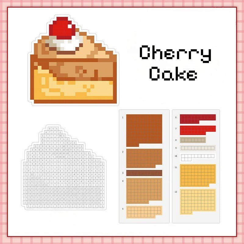 Sticker by Number Series 1.0, Pixel Art Sticker, Sticker Puzzle, DIY Sticker, Sticker by Number, Pixel Stickers