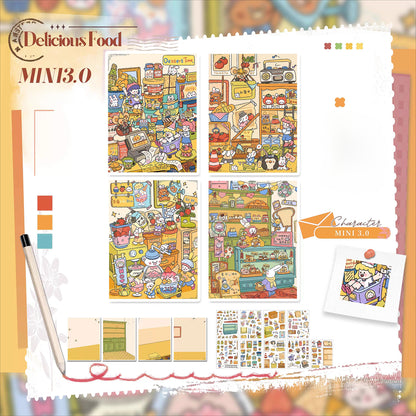 Mini Style, Scene More 11.0 Series, Adesivi per Scenografie, Adesivi 3D per Miniscene, Adesivi DIY Anti-Stress, Adesivi per Impostare Scene, Adesivi DIY