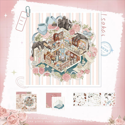 보헤미안과 디저트 | 씬 가든 9.0 시리즈 | 스티커 씬, 3D 미니어처 씬 스티커, 스트레스 해소 DIY 스티커, 씬 설정 스티커, DIY 스티커