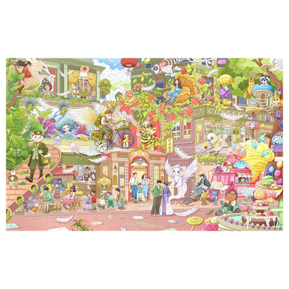 City Theme | Pocket Scene Series 16.0 | Sticker Scene, 3D Miniature Scene Stickers, Stress-Relief DIY Stickers, Scene-Setting Stickers, DIY Stickers