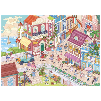 City Theme | Pocket Scene Series 16.0 | Sticker Scene, 3D Miniature Scene Stickers, Stress-Relief DIY Stickers, Scene-Setting Stickers, DIY Stickers