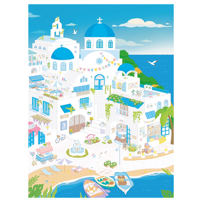 City Theme | Pocket Scene Series 16.0 | Sticker Scene, 3D Miniature Scene Stickers, Stress-Relief DIY Stickers, Scene-Setting Stickers, DIY Stickers